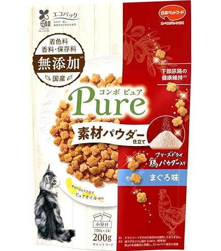 コンボ　ピュア　15歳　50袋 コンボ ピュア キャット 15歳以上用 まぐろ味・鶏肉・かつお節